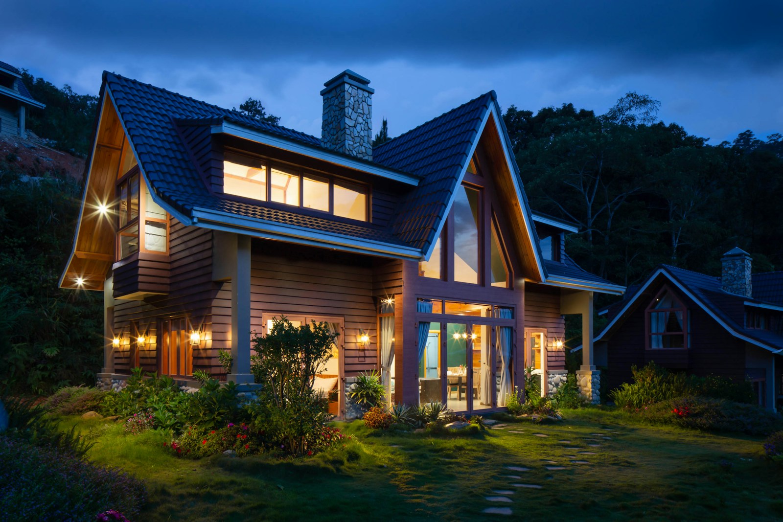 brown and black wooden home